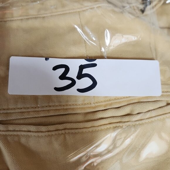 Vintage Polo Ralph Lauren Pleated Cuffed Pants Men’s 34x31 Cream 100% Cotton USA - Picture 16 of 16